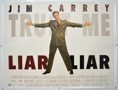 Liar Liar  Original Quad Movie Poster  