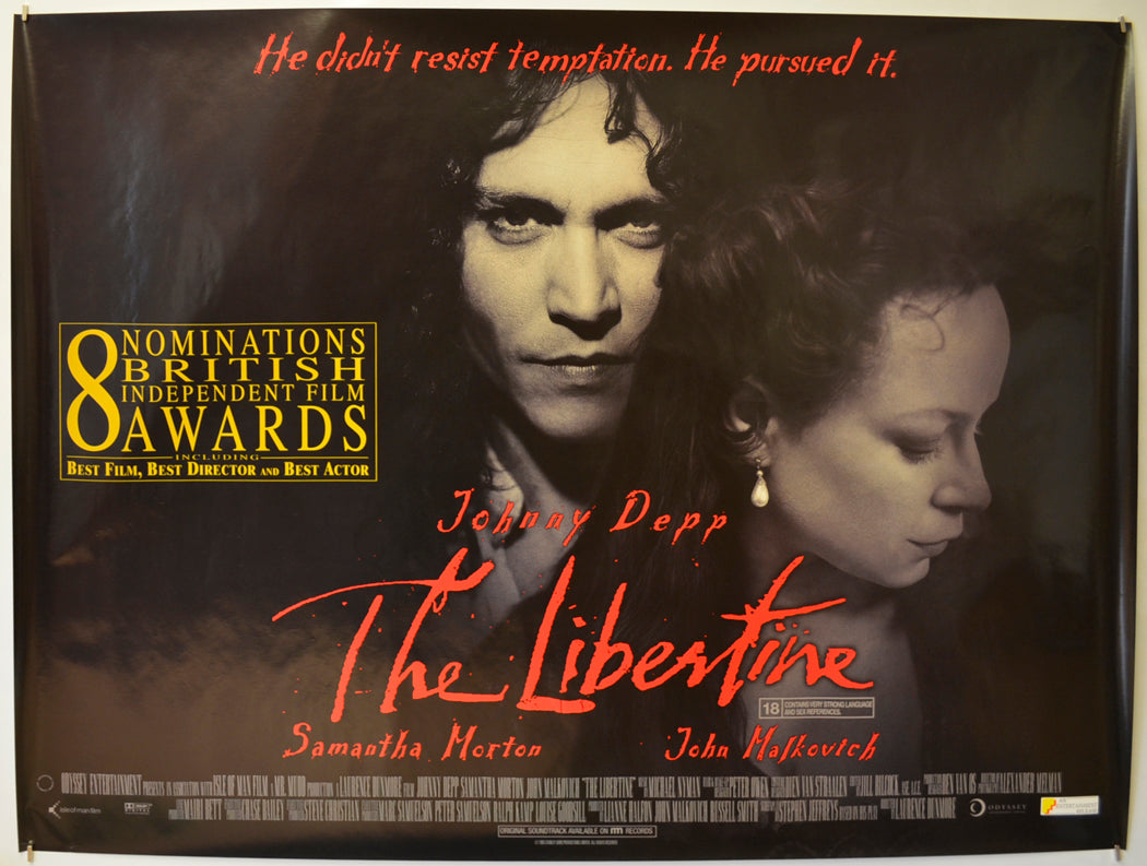 The Libertine Original Quad Poster - Film Poster - Movie Poster  