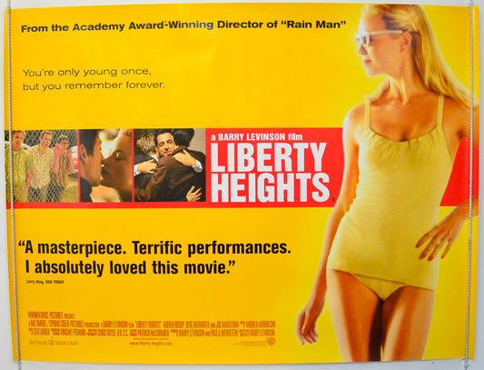 Liberty Heights Original British Quad Poster - Film Poster - Movie Poster 