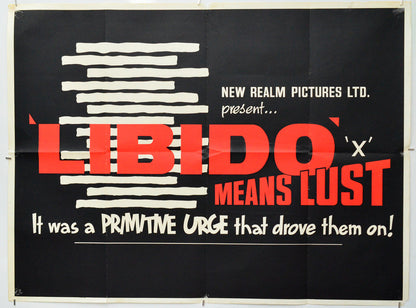 Libido - Original Quad Poster - Film Poster - Movie Poster