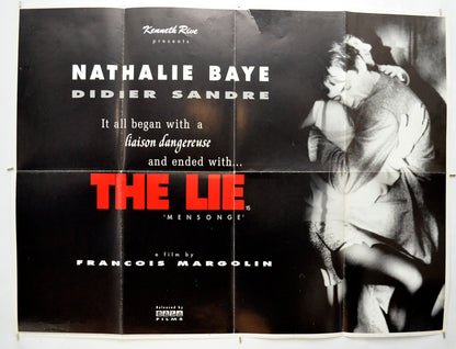 The Lie (a.k.a. Mensonge)  Original Quad Poster - Film Poster - Movie Poster