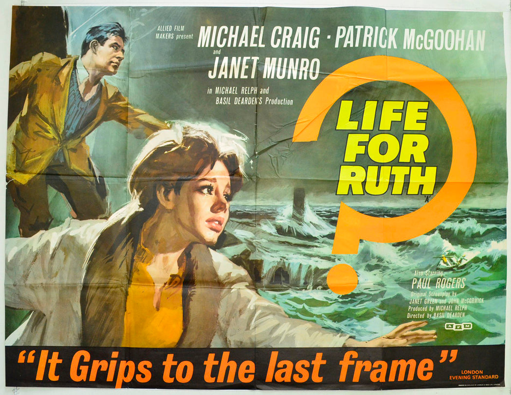 Life For Ruth Original British Quad Poster - Film Poster - Movie Poster 