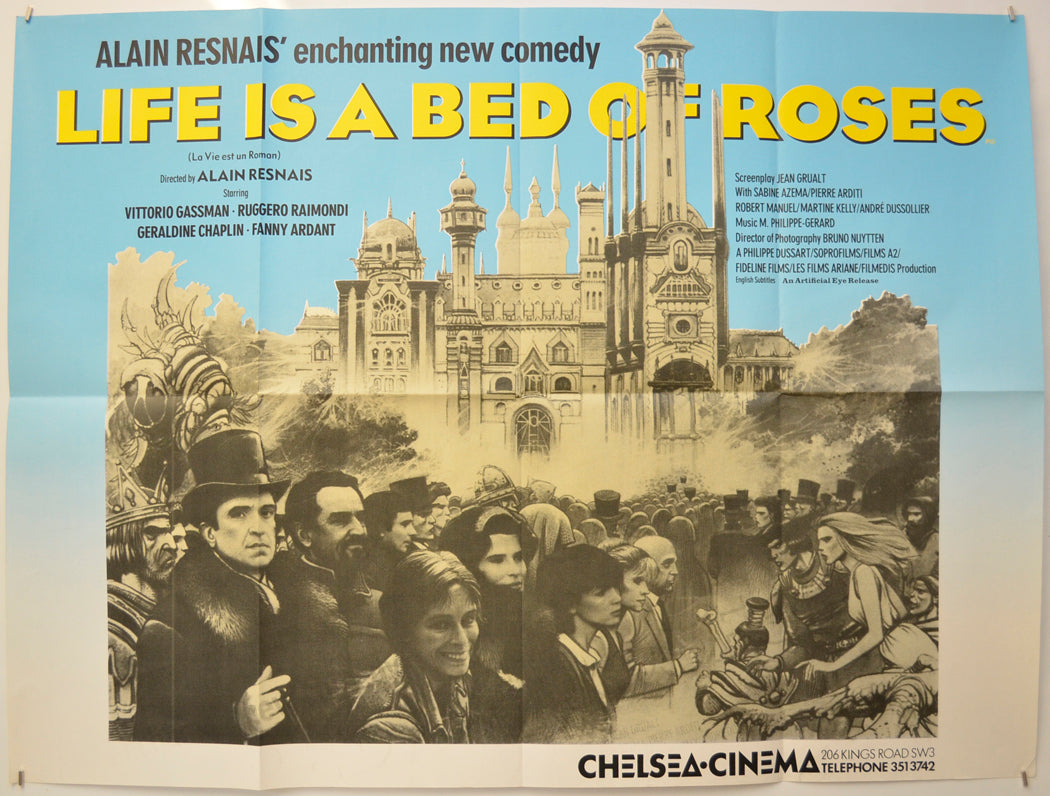 Life Is A Bed Of Roses (a.k.a. La vie est un roman)  Original Quad Poster - Film Poster - Movie Poster