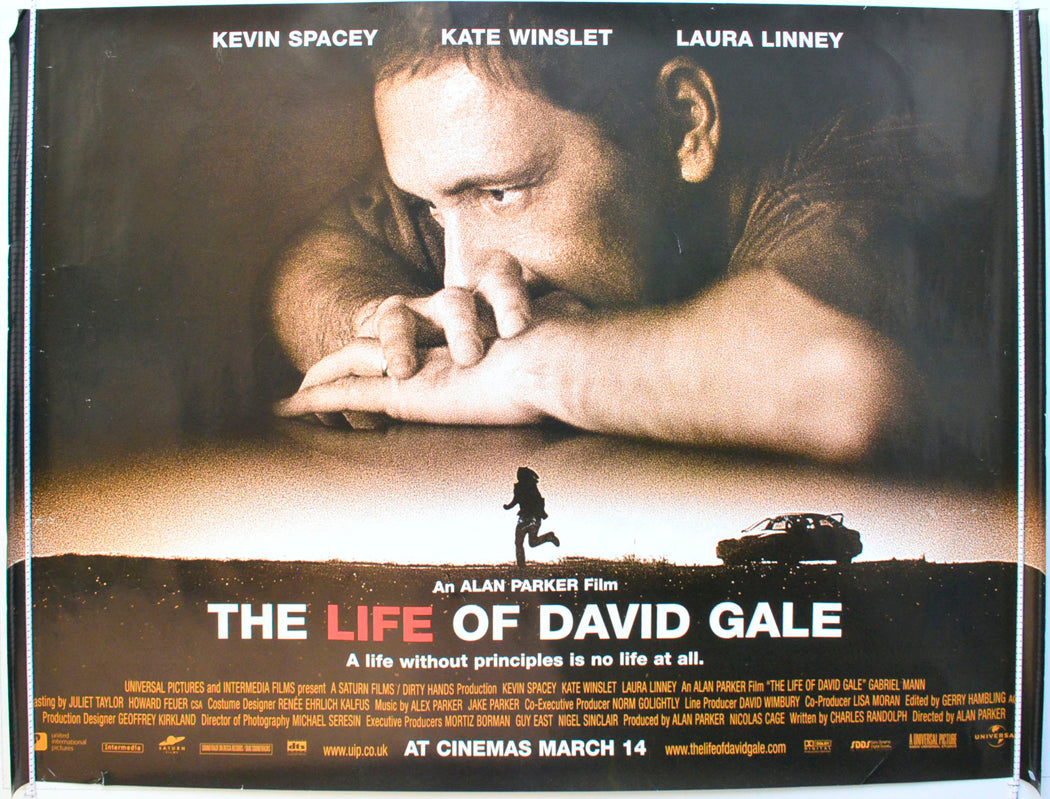 The Life Of David Gale Original British Quad Poster - Film Poster - Movie Poster 