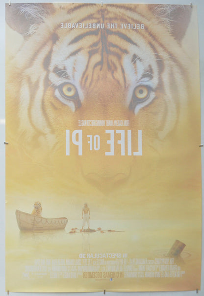 Life Of Pi (Back) Cinema One Sheet Movie Poster 