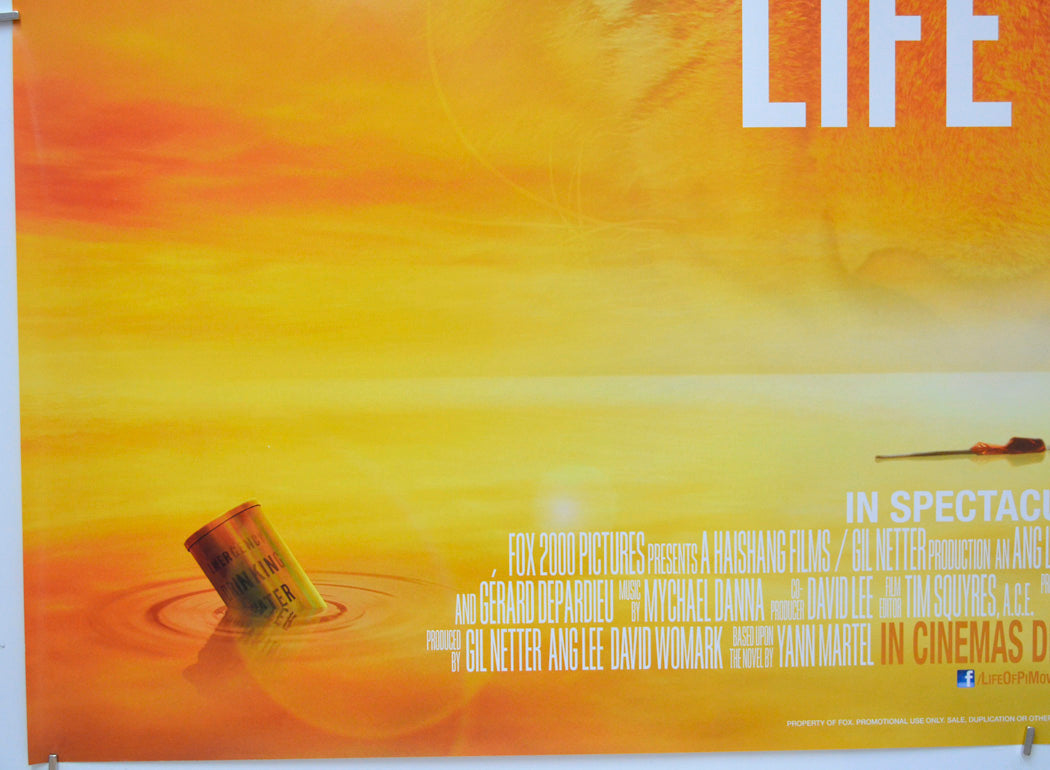 Life Of Pi (Bottom Left) Cinema Quad Movie Poster 