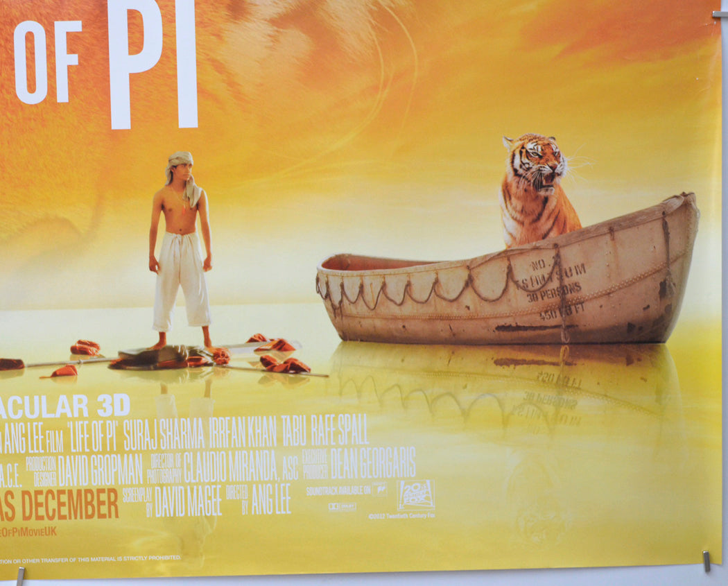 Life Of Pi (Bottom Right) Cinema Quad Movie Poster 