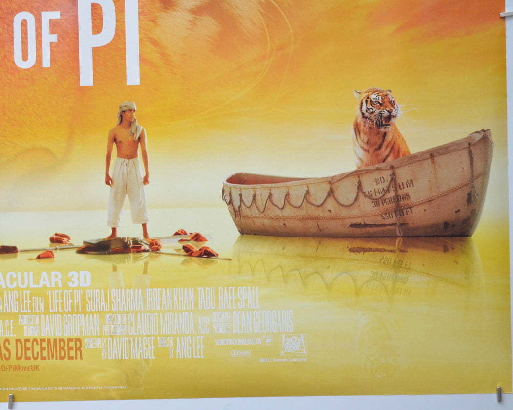 Life Of Pi (Bottom Right) Cinema Quad Movie Poster 