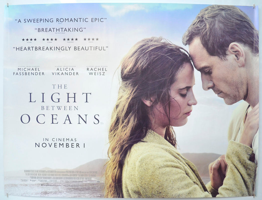 The Light Between Oceans  Original Quad Poster - Film Poster - Movie Poster