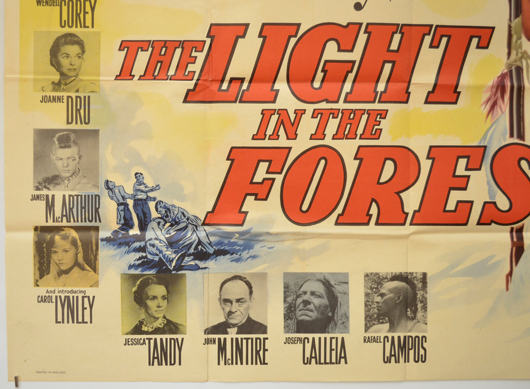 THE LIGHT IN THE FOREST (Bottom Left) Cinema Quad Movie Poster 