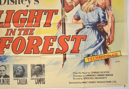 THE LIGHT IN THE FOREST (Bottom Right) Cinema Quad Movie Poster 