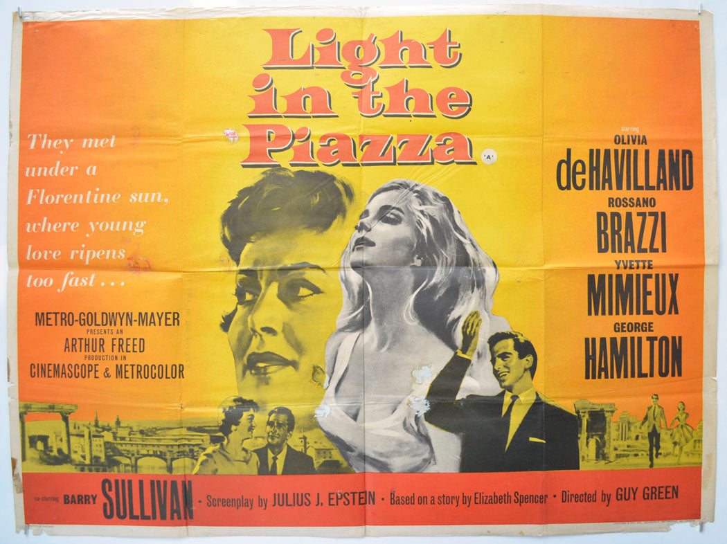 Light In The Piazza  Original Quad Poster - Film Poster - Movie Poster