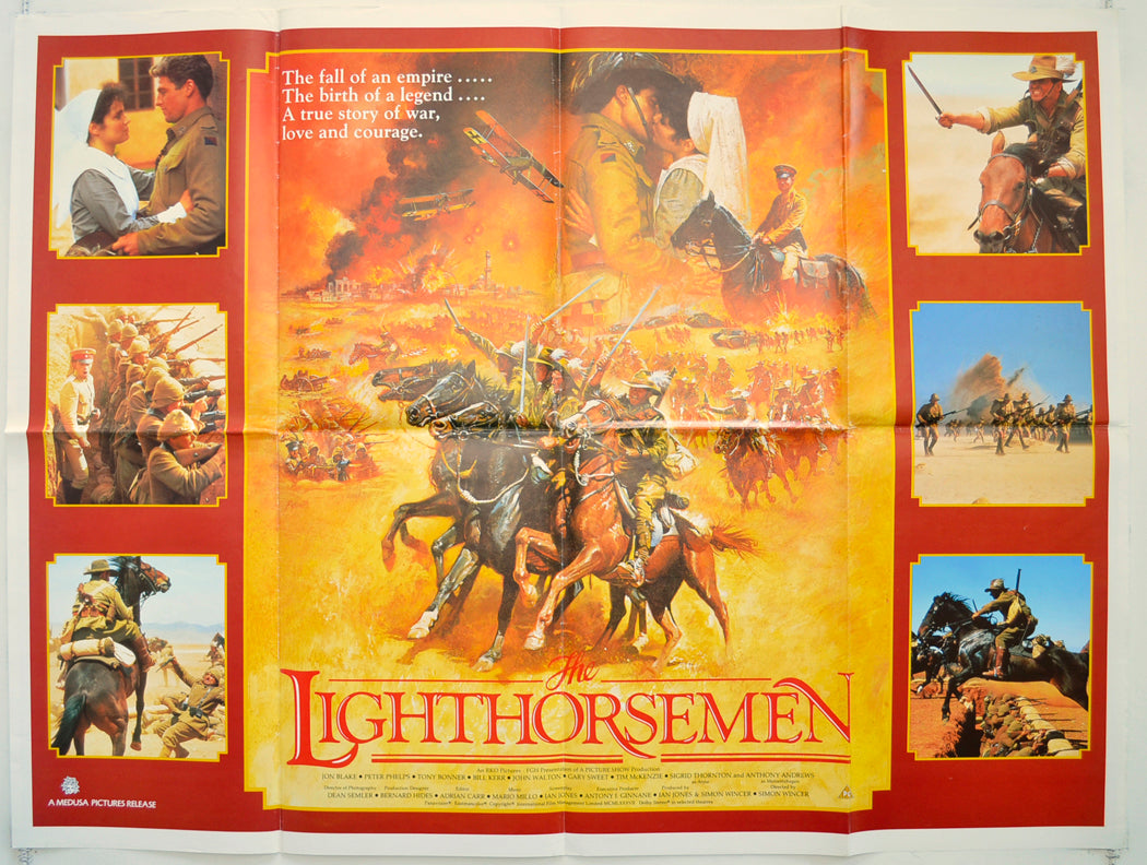 The Lighthorsemen Original Quad Poster - Film Poster - Movie Poster  