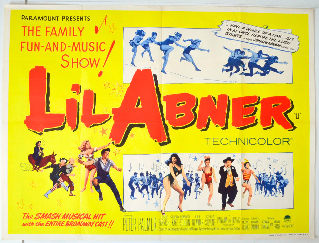 Li'l Abner Original British Quad Poster - Movie Poster