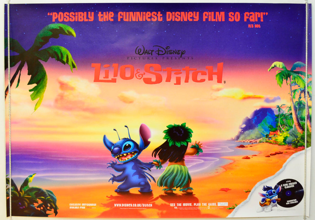 Lilo And Stitch  Original British Quad Poster - Film Poster - Movie Poster