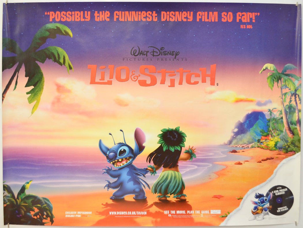 Lilo And Stitch Original Quad Poster - Film Poster - Movie Poster