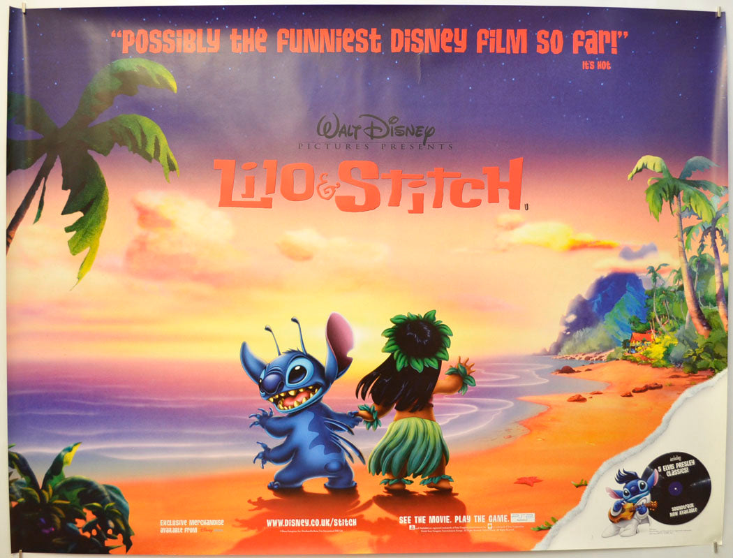 Lilo And Stitch Original Quad Poster - Film Poster - Movie Poster