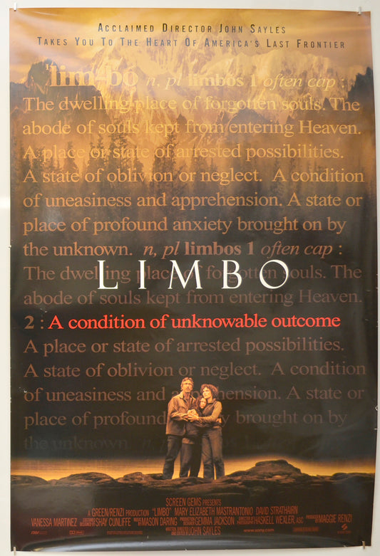 Limbo Original One Sheet Poster - Film Poster - Movie Poster  