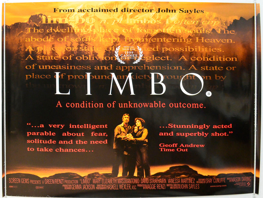 Limbo Original British Quad Poster - Film Poster - Movie Poster 