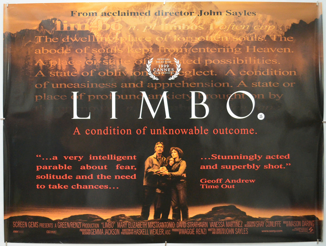 Limbo Original Quad Poster - Film Poster - Movie Poster