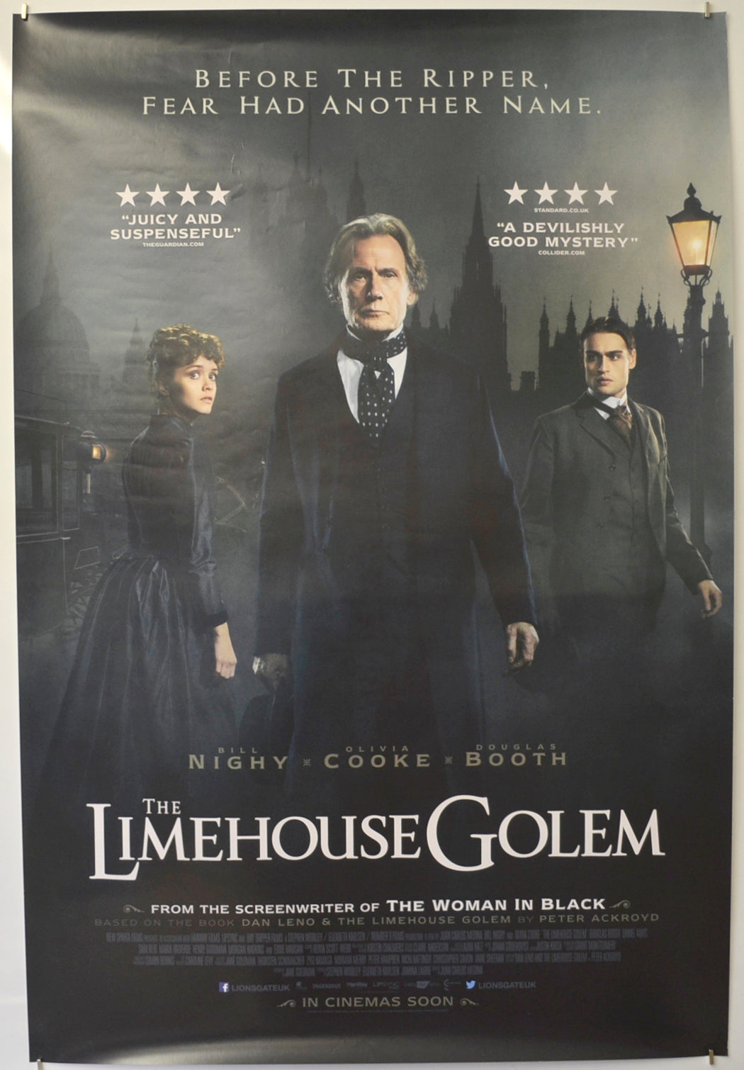 The Limehouse Golem Original One Sheet Poster - Film Poster - Movie Poster