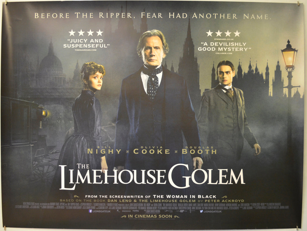 The Limehouse Golem Original Quad Poster - Film Poster - Movie Poster