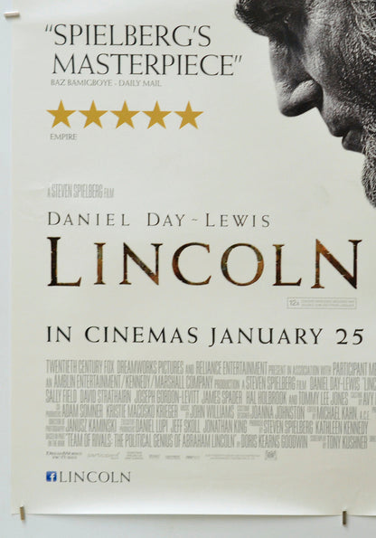 Lincoln (Bottom Left) Cinema One Sheet Movie Poster 