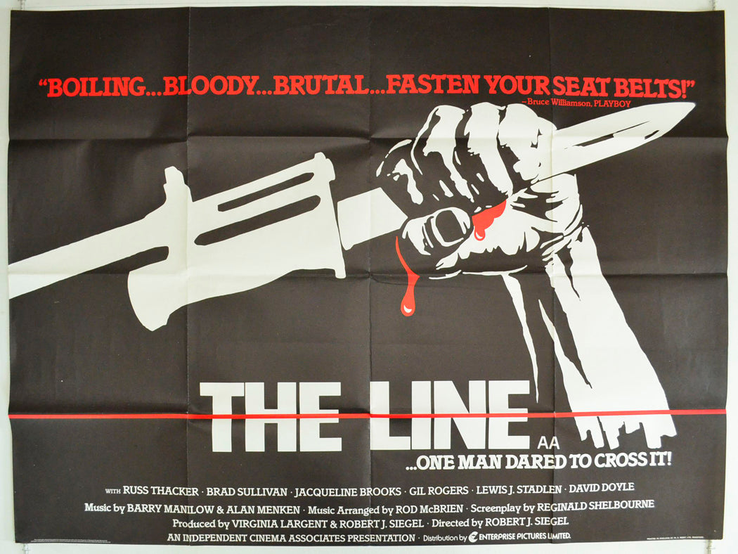 The Line Original British Quad Poster - Film Poster - Movie Poster 