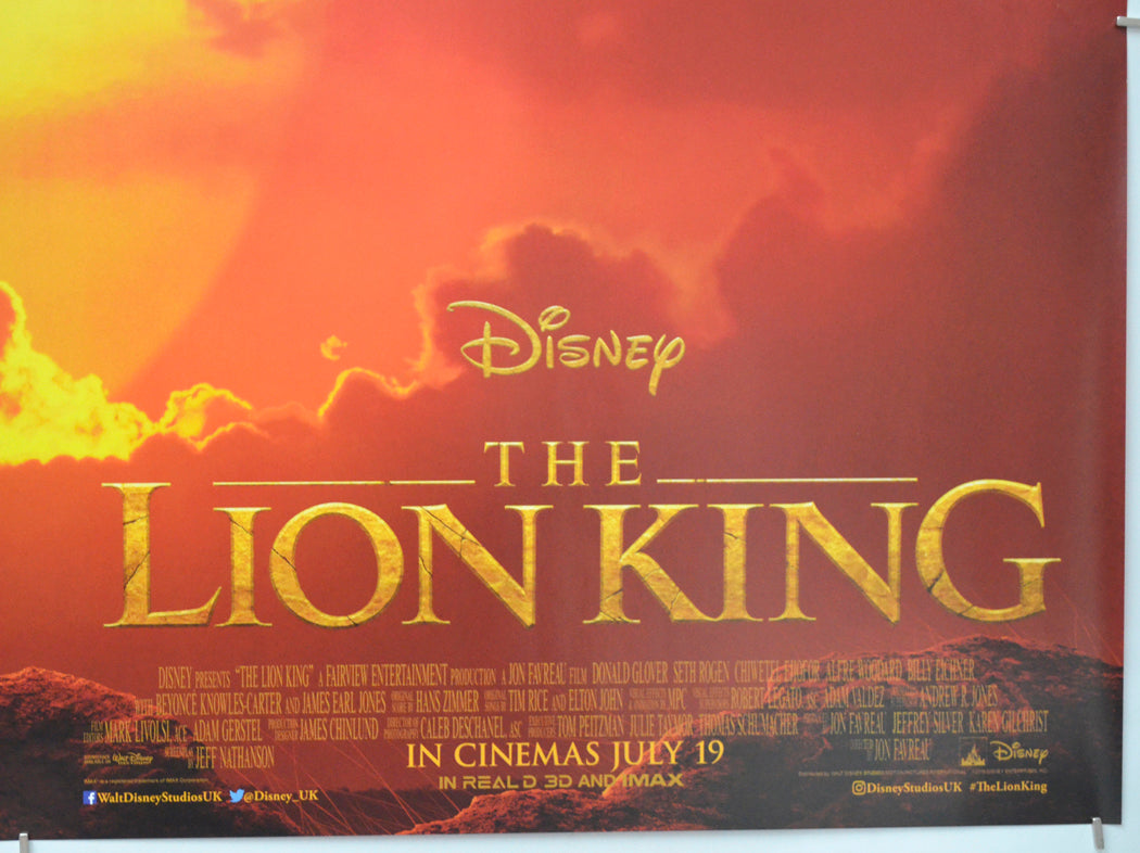 The Lion King (Bottom Right) Cinema Quad Movie Poster 