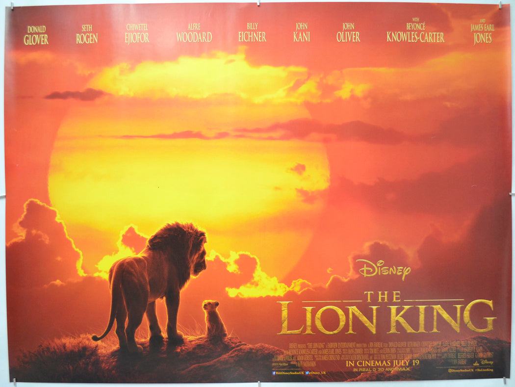 The Lion King - Original Quad Poster - Film Poster - Movie Poster