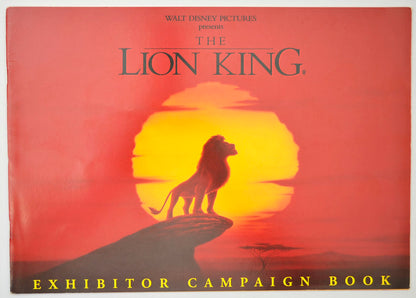 The Lion King Original 12 Page Cinema Exhibitors Campaign Press Book (UK)