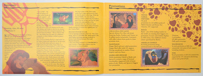 THE LION KING Cinema Exhibitors Campaign Press Book - INSIDE 