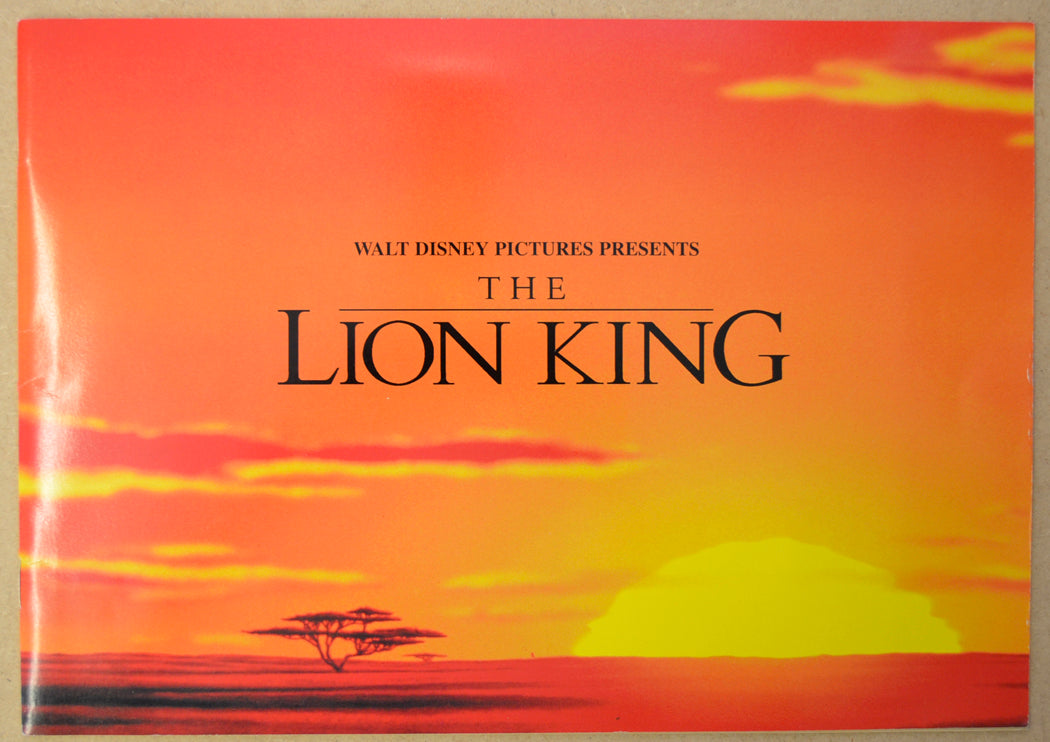 THE LION KING Original Cinema Press Kit – Production Info 