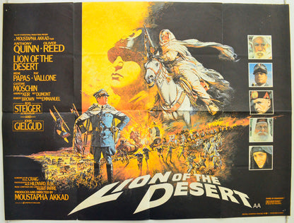 Lion Of The Desert Original British Quad Poster - Film Poster - Movie Poster 