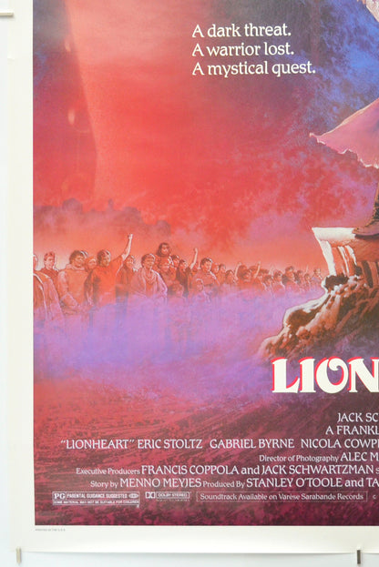 LIONHEART (Bottom Left) Cinema One Sheet Movie Poster 