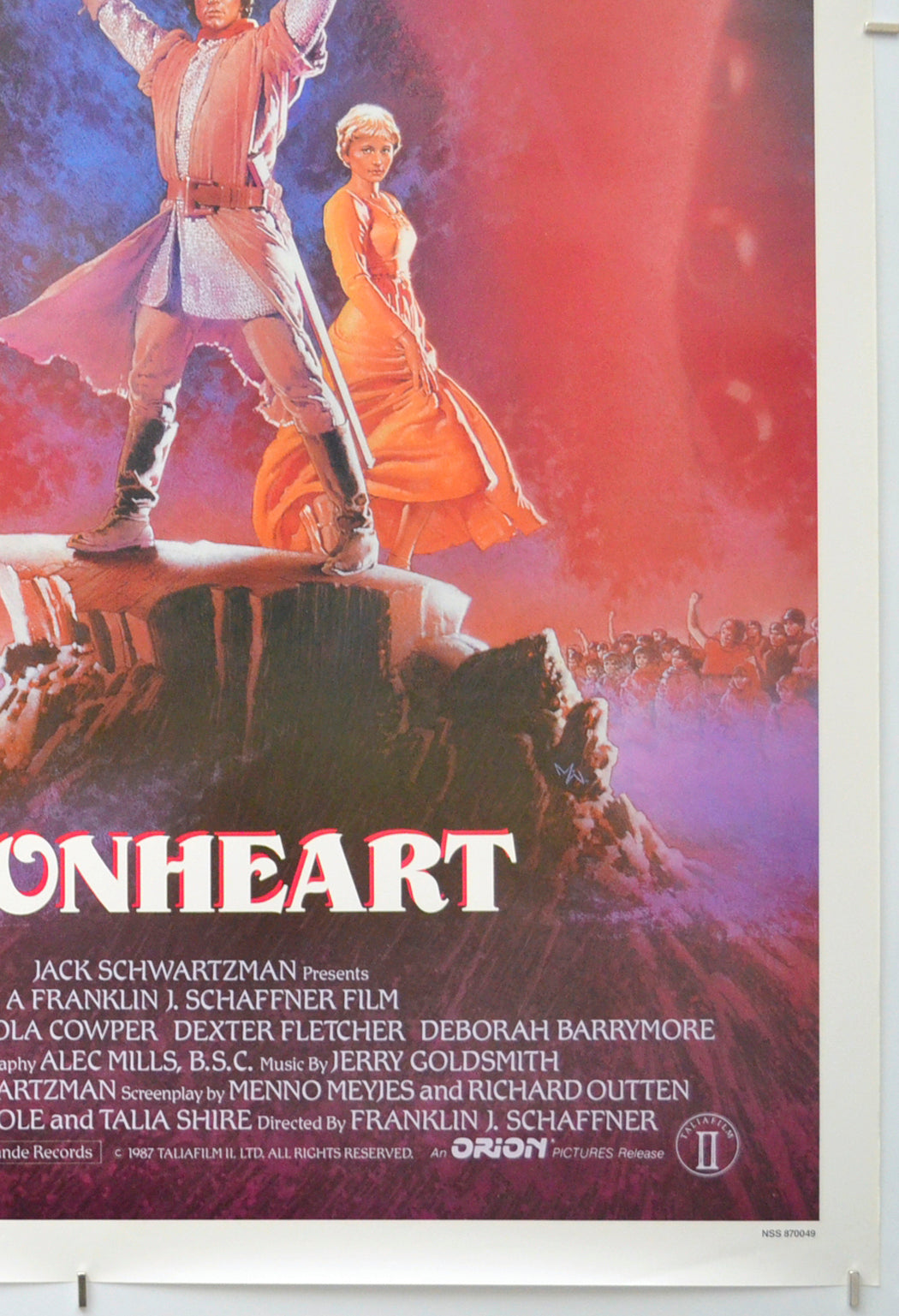 LIONHEART (Bottom Right) Cinema One Sheet Movie Poster 