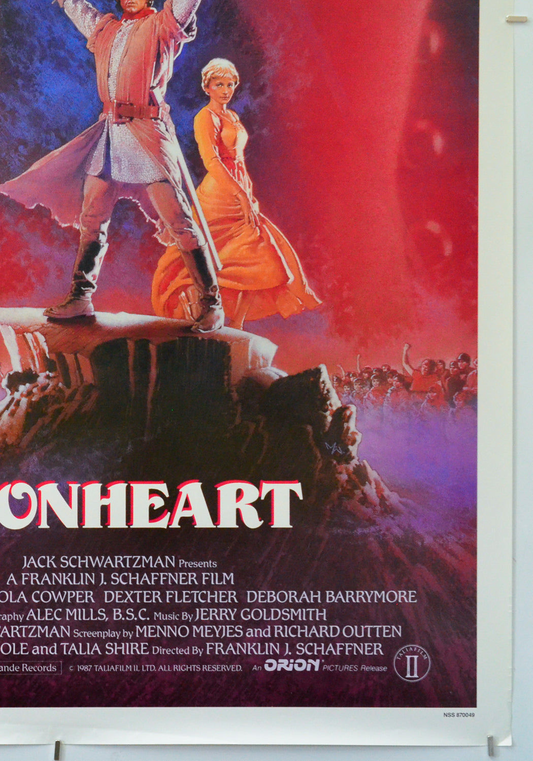 Lionheart (Bottom Right) Cinema One Sheet Movie Poster 