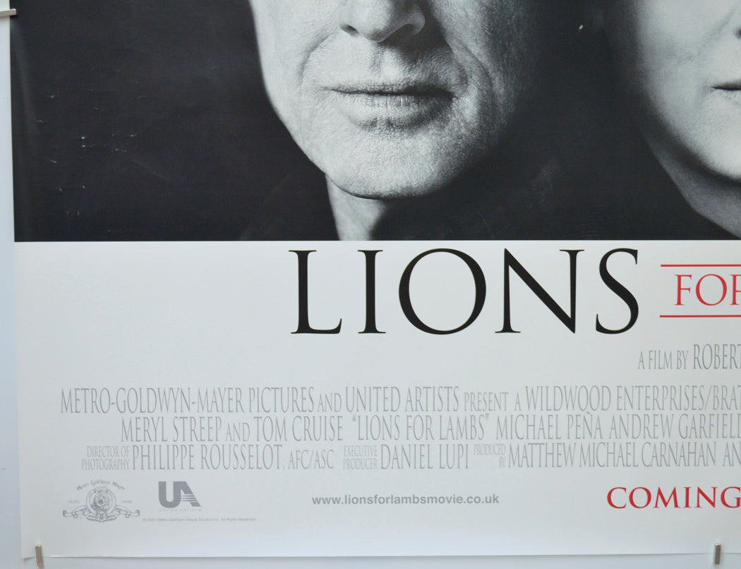 LIONS FOR LAMBS (Bottom Left) Cinema Quad Movie Poster 