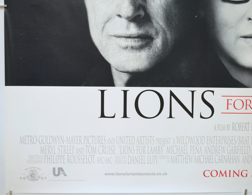 LIONS FOR LAMBS (Bottom Left) Cinema Quad Movie Poster 