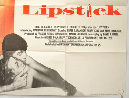 LIPSTICK (Bottom Right) Cinema Quad Movie Poster 