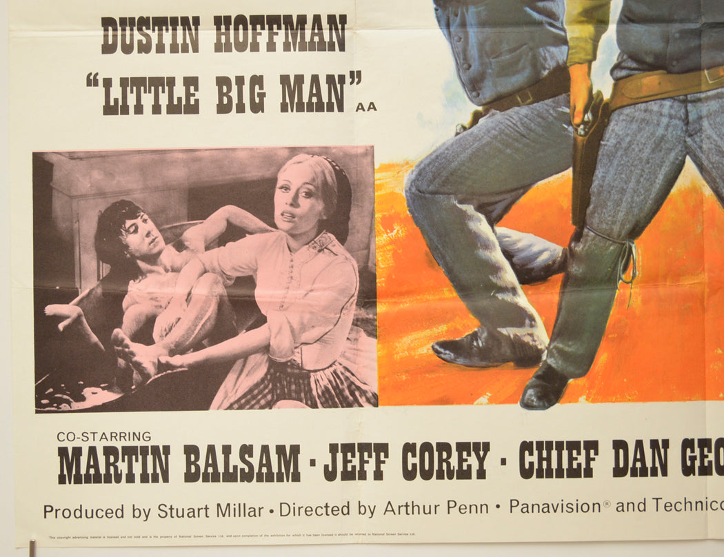 LITTLE BIG MAN (Bottom Left) Cinema Quad Movie Poster 