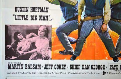 LITTLE BIG MAN (Bottom Left) Cinema Quad Movie Poster 