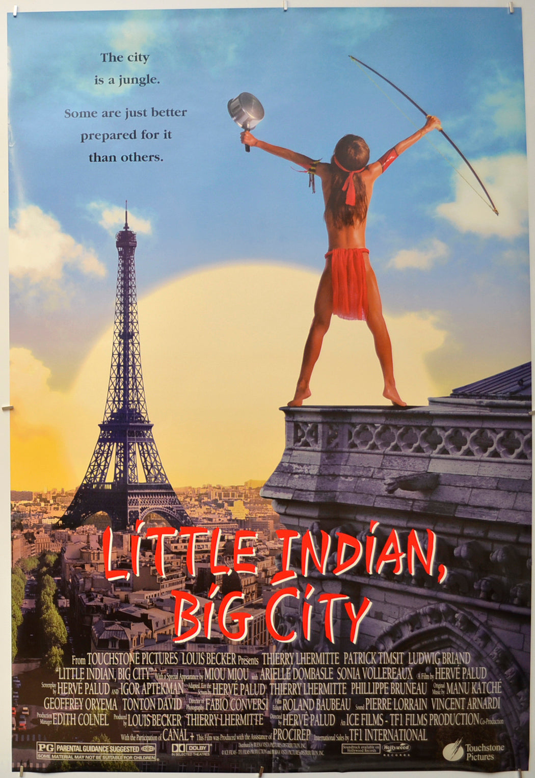 Little Indian, Big City  (a.k.a. Un indien dans la ville) Original One Sheet Poster - Film Poster - Movie Poster  