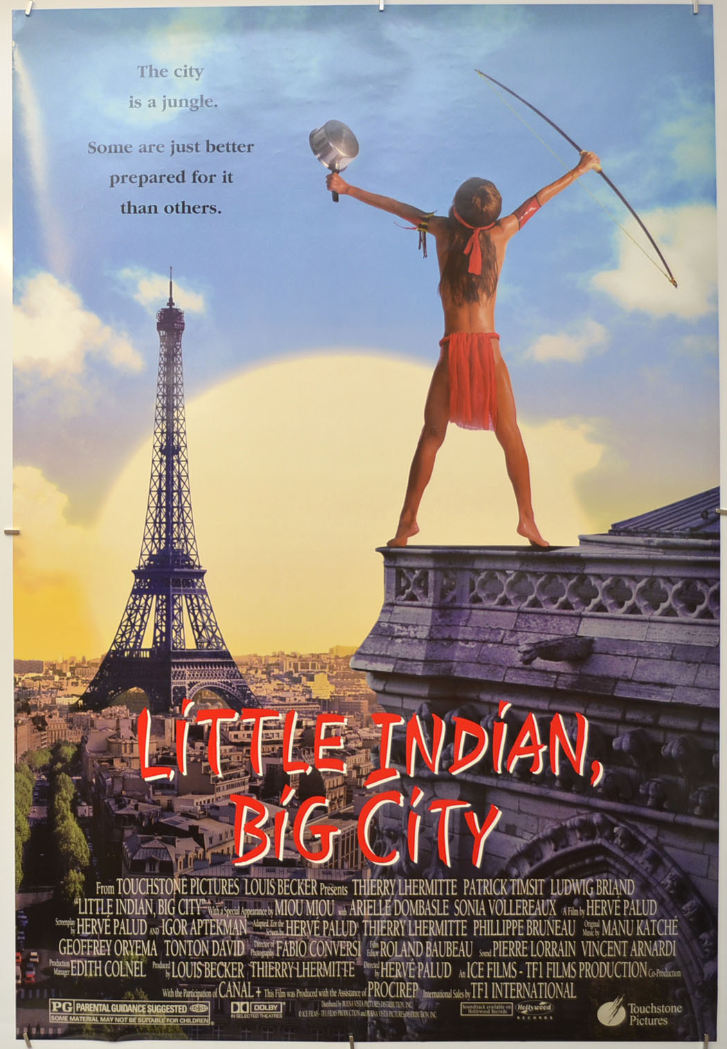 Little Indian, Big City (a.k.a. Un indien dans la ville) Original One Sheet Poster - Film Poster - Movie Poster