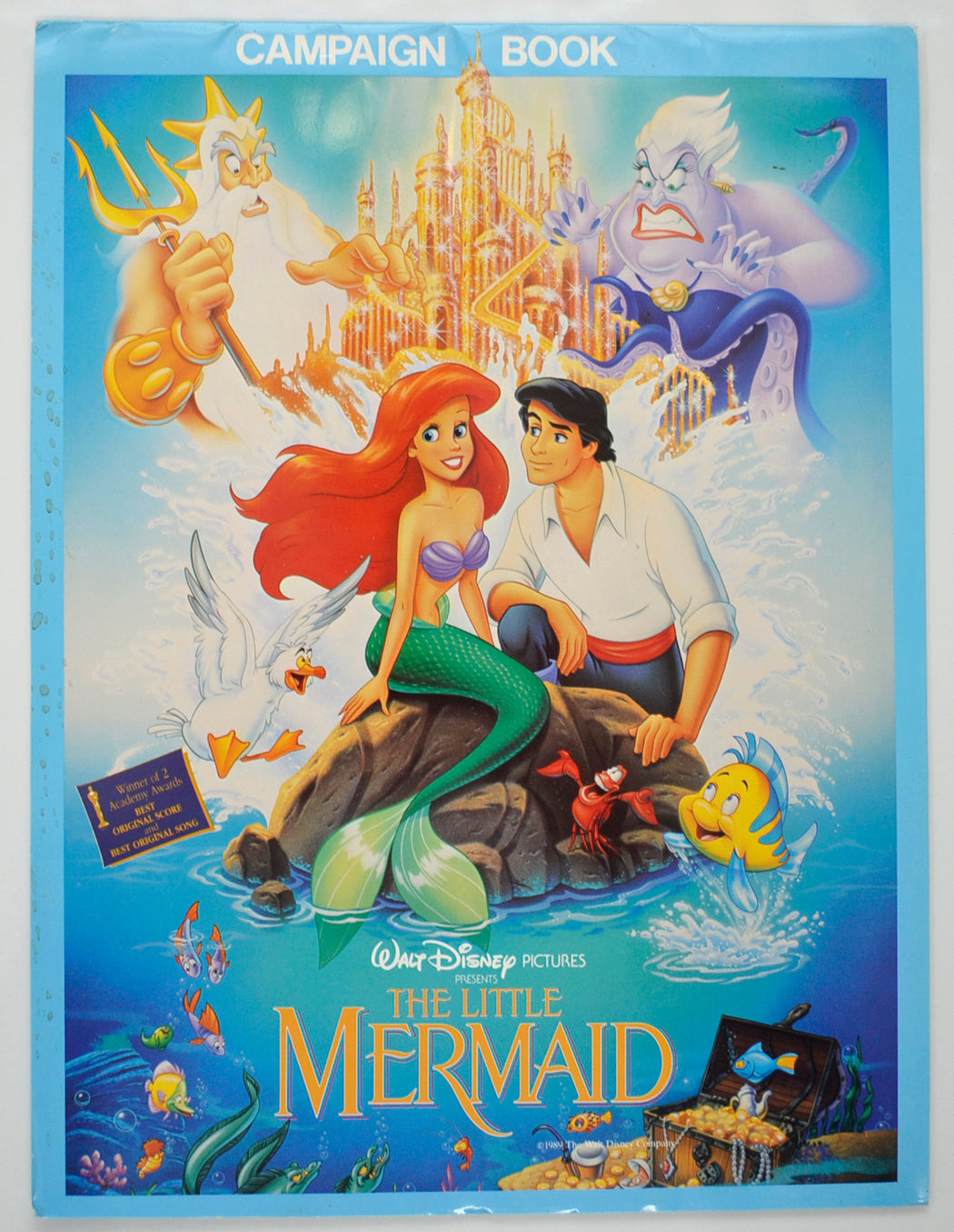 The Little Mermaid Original 6 Page Cinema Exhibitors Campaign Pressbook (UK)