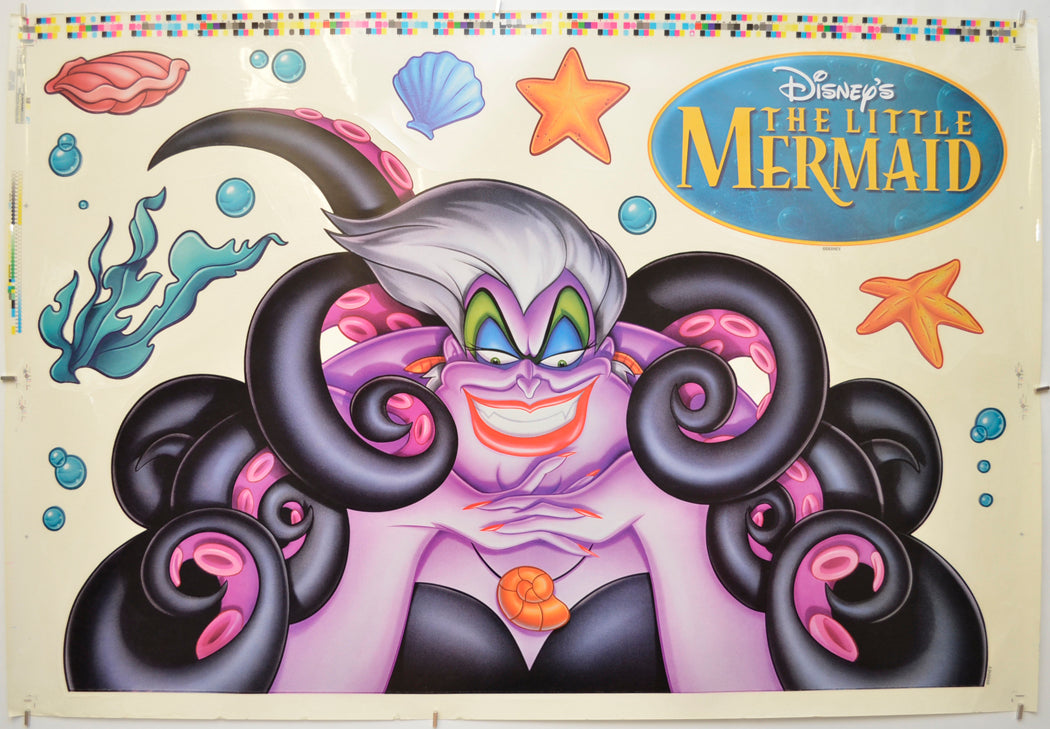 THE LITTLE MERMAID Cinema Window Cling Poster (C) 