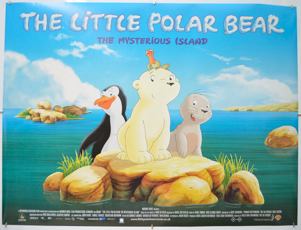 The Little Polar Bear : The Mysterious Island Original Quad Poster - Film Poster - Movie Poster