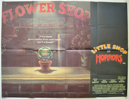 Little Shop Of Horrors  Original British Quad Poster - Film Poster - Movie Poster 