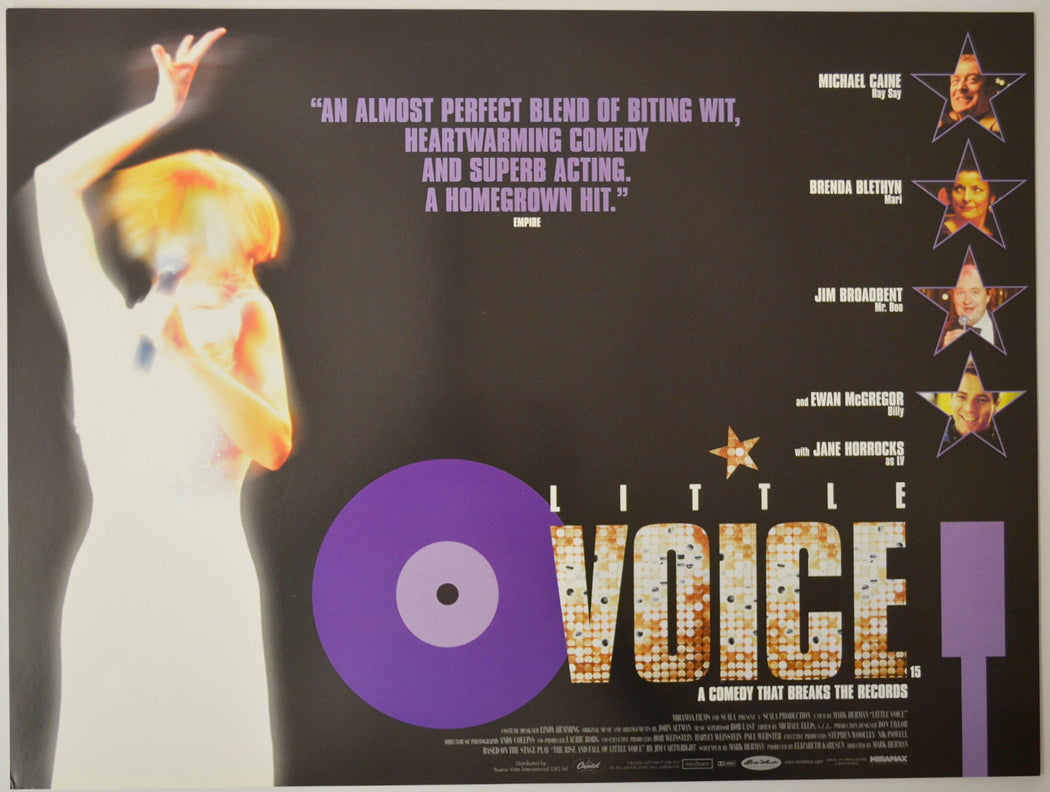 Little Voice Original Mini Quad Poster - Film Poster - Movie Poster