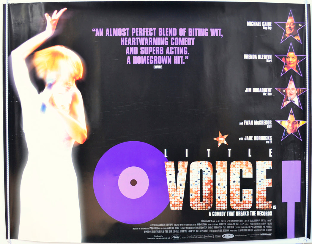 Little Voice  Original British Quad Poster - Film Poster - Movie Poster 